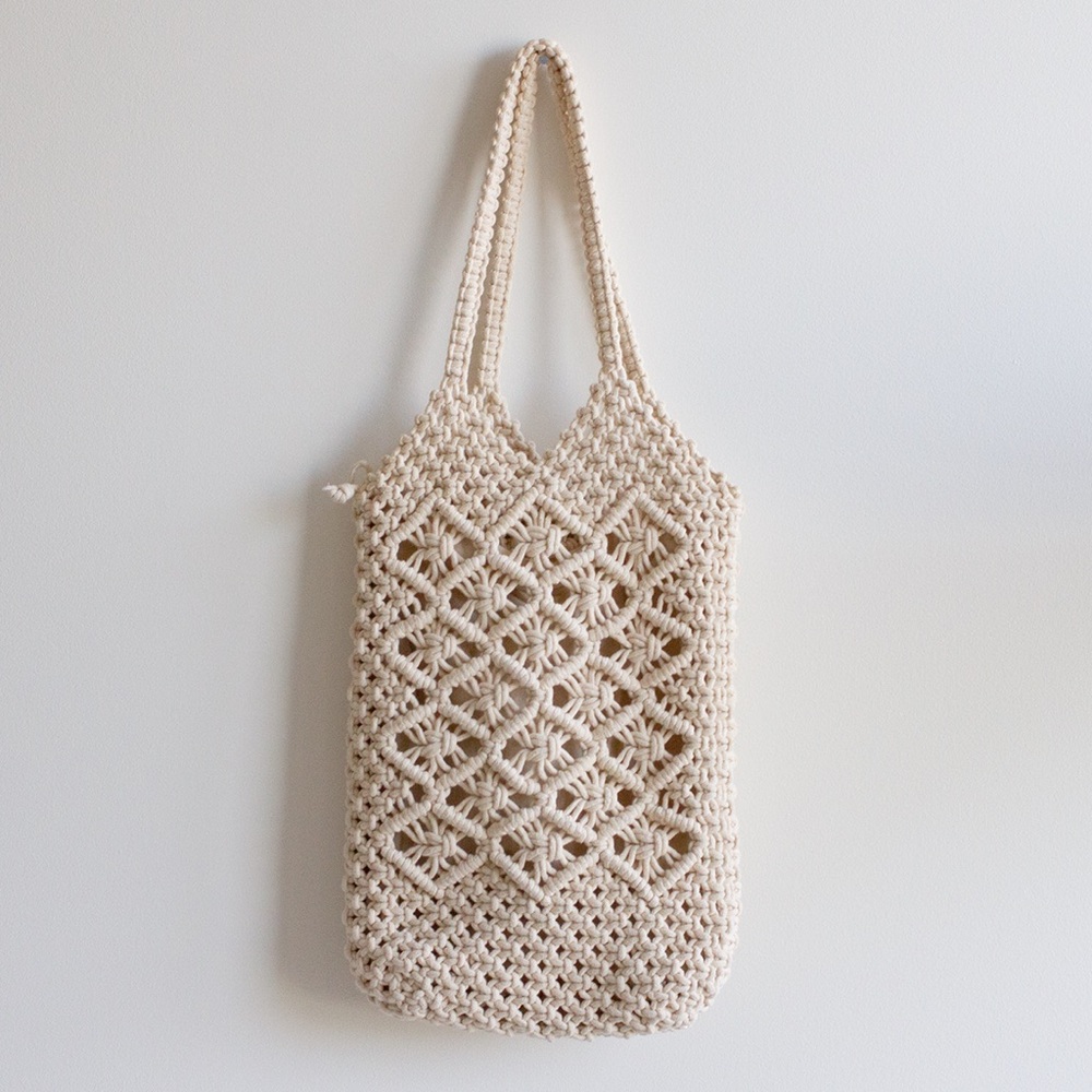 Zara Macrame Beach Bag